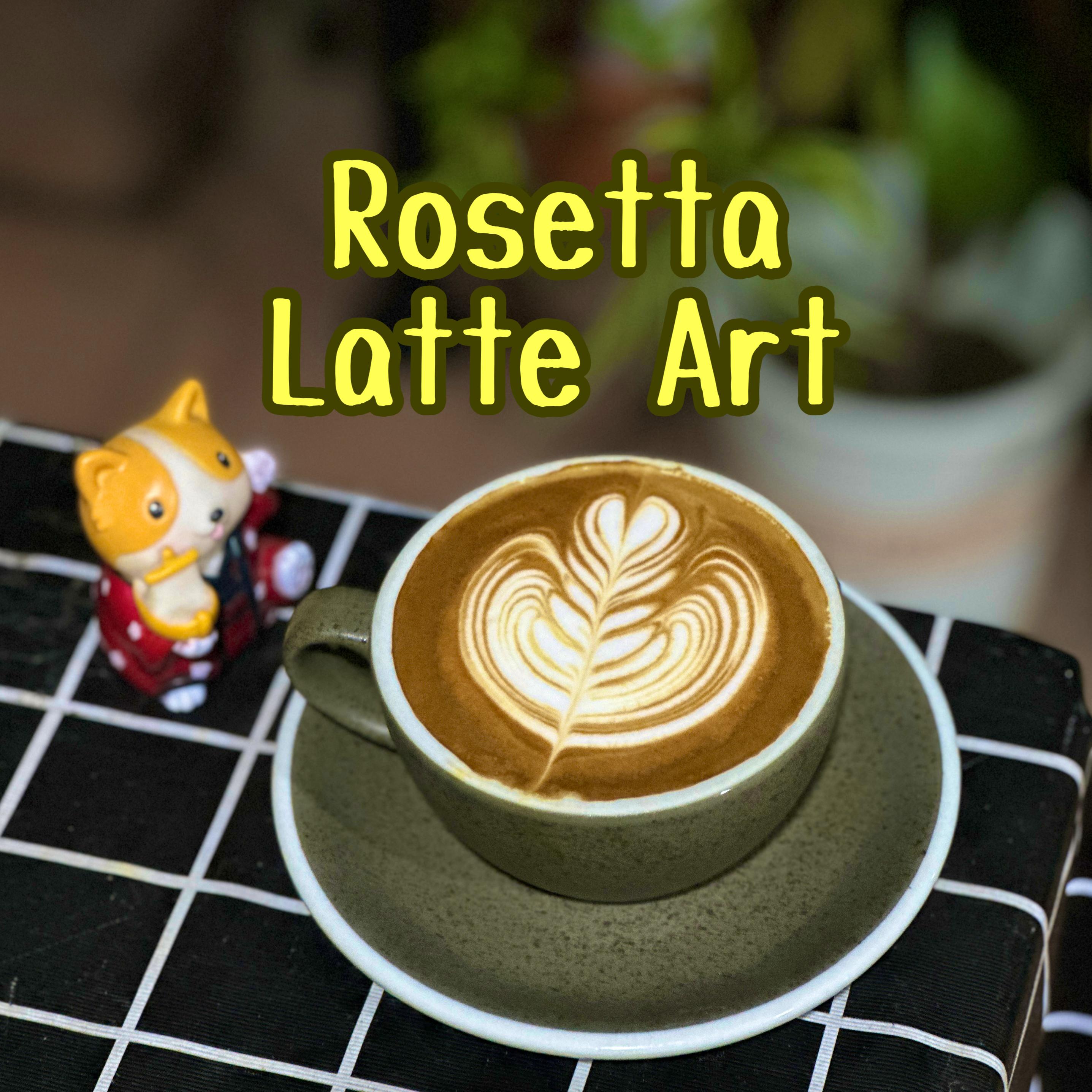 Rosetta latte art 6th Jul - Lefty Coffee
