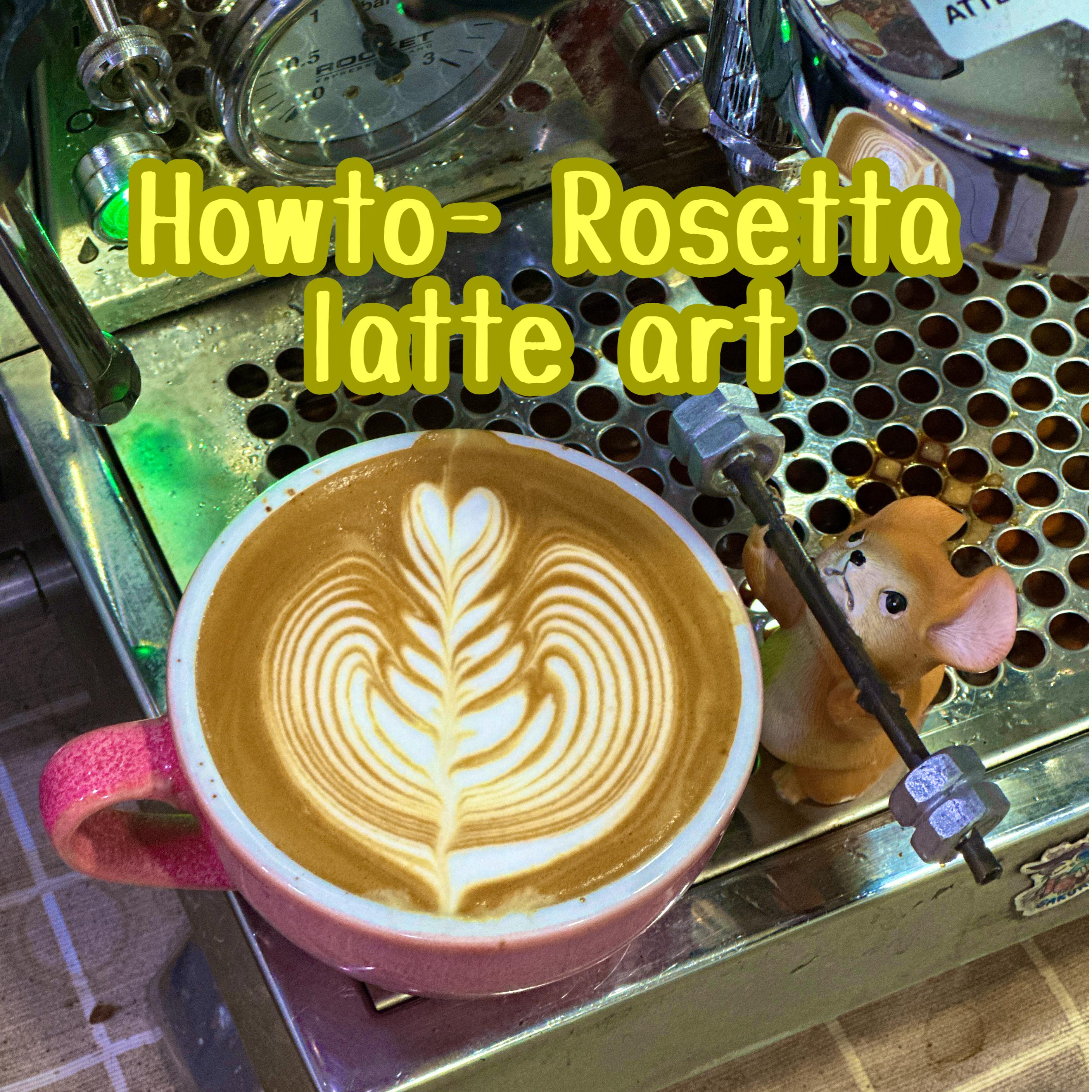 Howto - Rosetta latte art - Lefty Coffee