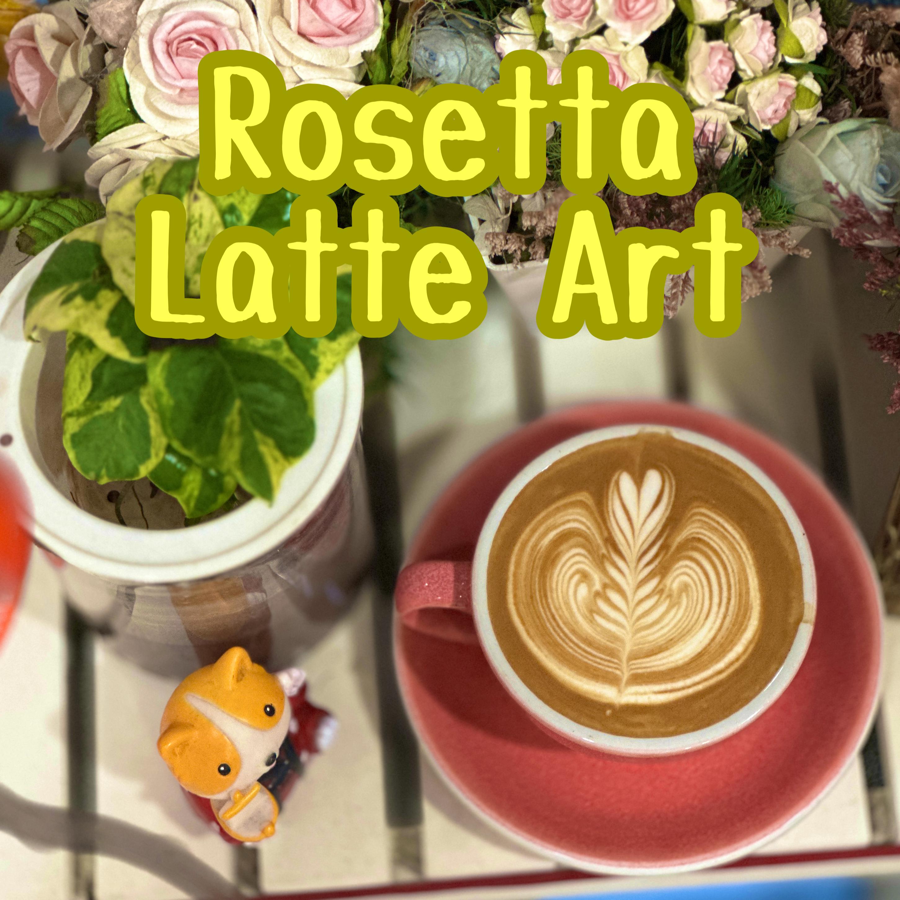 Rosetta latte art 17th Nov - Lefty Coffee